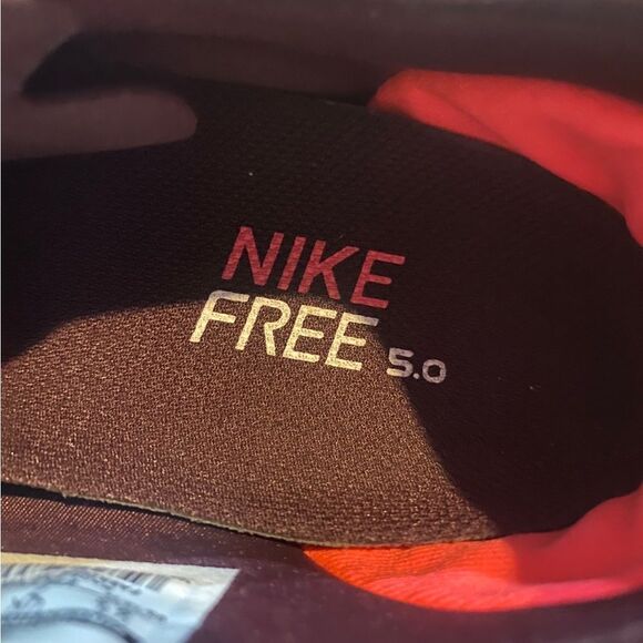 Nike Womens Free 5.0 Running Shoes•Pink •Black•Low Top•Ombre Laces •Size 9.5 - Picture 11 of 16